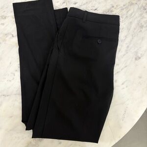 Theory Black Dress Pants Streamlined Wool Blend